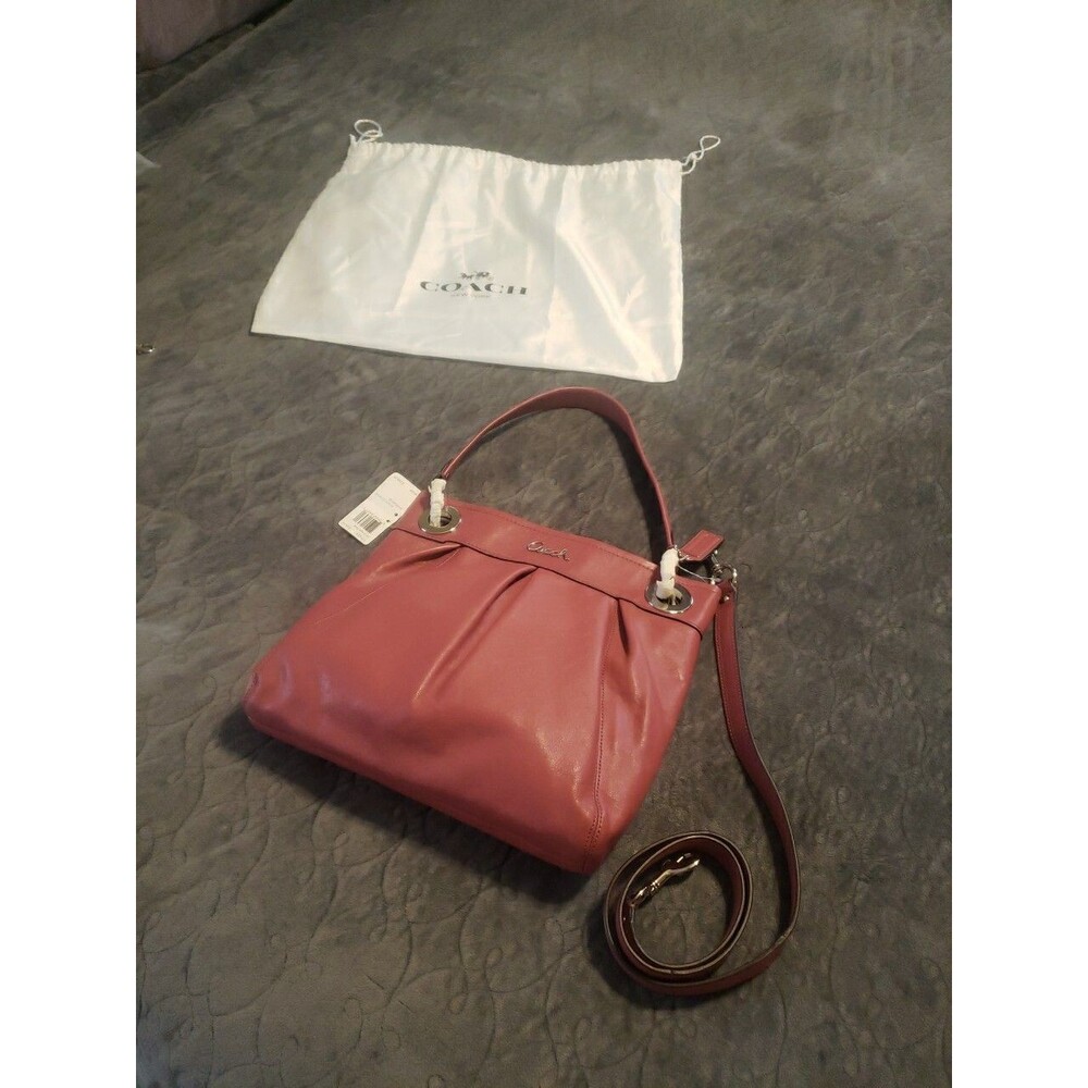 VINTAGE COACH ASHLEY HIPPIE C1263 BEET 2-WAY SHOULDER/CROSSBODY*NEW WITH TAGS*